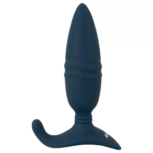 ANOS - vibrador anal com controle remoto - função empurrar - silicone azul