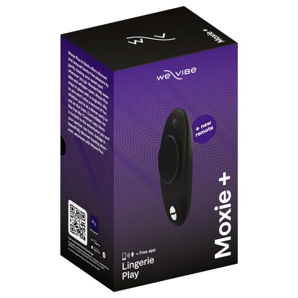 We-Vibe Moxie+ - vibrador inteligente para clitóris com controle remoto (preto)