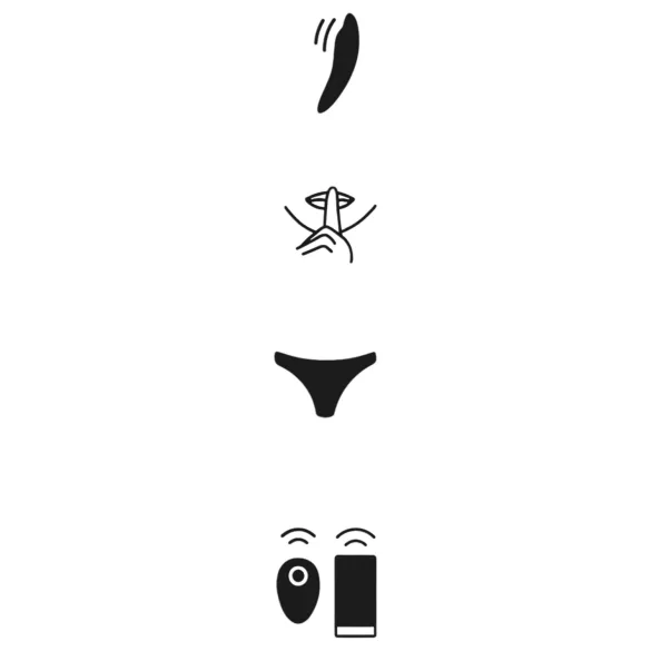 We-Vibe Moxie+ - Vibrador de clitóris com controlo por app e comando remoto (preto)