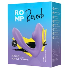   ROMP Reverb - vibrador 2 em 1 de ondas de ar para o ponto G (roxo)
