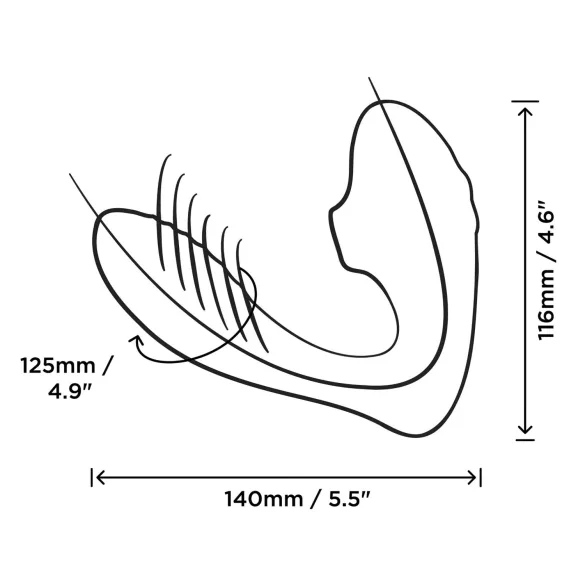 ROMP Reverb - vibrador ponto G e sucção clitóris 2 em 1 - silicone lilás