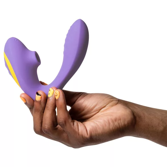 ROMP Reverb - vibrador ponto G e sucção clitóris 2 em 1 - silicone lilás