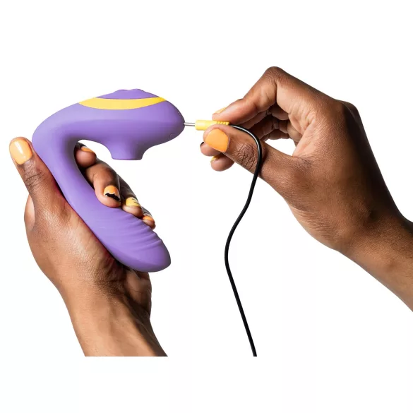 ROMP Reverb - vibrador ponto G e sucção clitóris 2 em 1 - silicone lilás