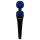 PalmPower recarregável - massageador vibrante (azul)