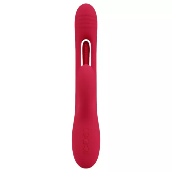 Smile - vibrador clitóris com língua - recarregável - silicone vermelho