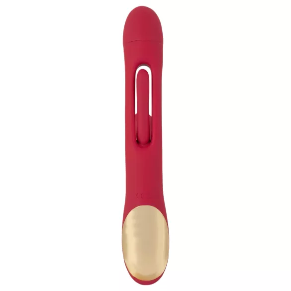 Smile - vibrador clitóris com língua - recarregável - silicone vermelho