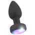 ANOS - plug anal vibratório luminoso - silicone preto