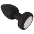 ANOS - plug anal vibratório luminoso - silicone preto