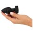 ANOS - plug anal vibratório e luminoso (preto)
