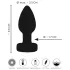 ANOS - plug anal vibratório luminoso - silicone preto