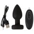 ANOS - plug anal vibratório e luminoso (preto)