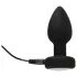 ANOS - plug anal vibratório luminoso - silicone preto