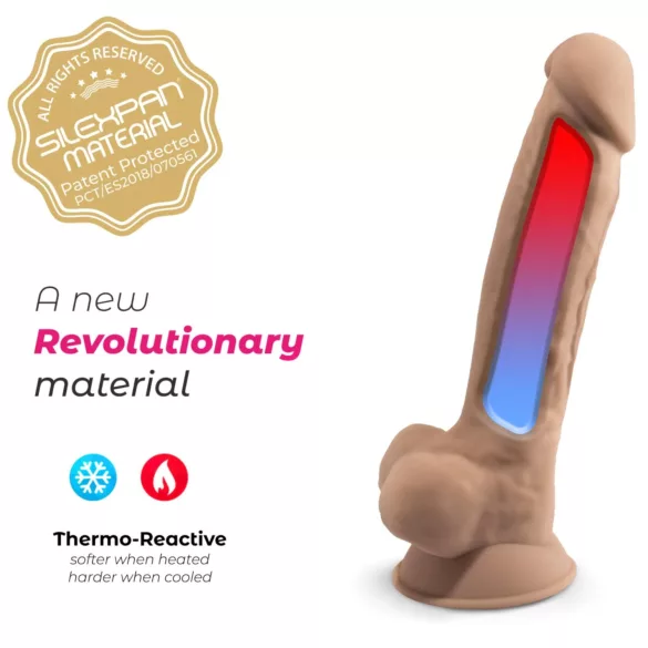 Silexd 8 - vibrador com controle remoto para testículos - cor natural