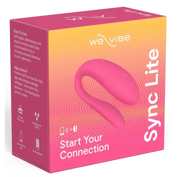 We-Vibe Sync Lite - vibrador para casais controlado por app - silicone rosa