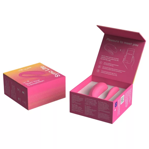 We-Vibe Sync Lite - vibrador para casais controlado por app - silicone rosa