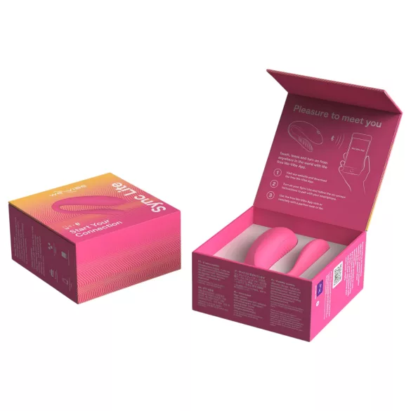 We-Vibe Sync Lite - vibrador para casais controlado por app - silicone rosa