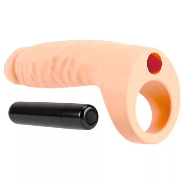 Realistixxx Double Fucker - vibrador anal com arnês (cor natural)