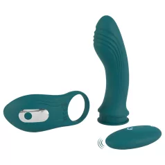   Couples Choice - vibrador 3 em 1 para casal - silicone turquesa