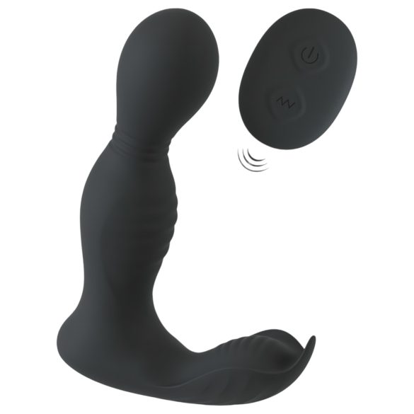 Rebel - Vibrador Próstata 2 em 1 com Controle Remoto (Preto)