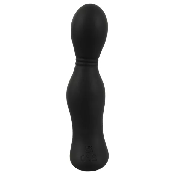 Rebel - vibrador próstata 2 em 1 com controle remoto - silicone preto