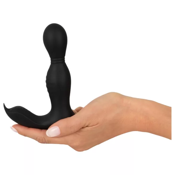 Rebel - vibrador próstata 2 em 1 com controle remoto - silicone preto