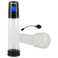   Mister Boner - bomba peniana automática a bateria (preto‑transparente)