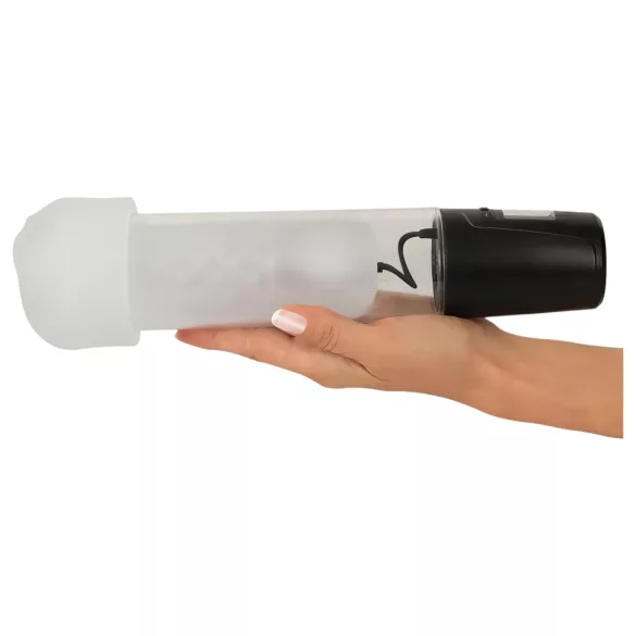 Mister Boner - bomba peniana automática a bateria (preto‑transparente)