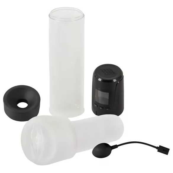 Mister Boner - bomba peniana automática a bateria (preto‑transparente)