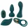 Couples Choice - Vibrador 4 em 1 ajustável com controlo remoto (turquesa)