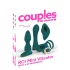 Couples Choice - Vibrador 4 em 1 ajustável com controlo remoto (turquesa)