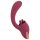 Javida - Vibrador 2 em 1 com Língua (vermelho)
