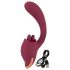 Javida - Vibrador 2 em 1 com Língua (vermelho)