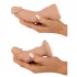 You2Toys - kit de dildo com cinta - cor natural