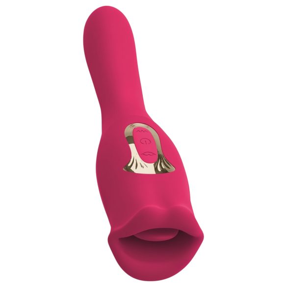 You2Toys - Vibrador 2em1 com Língua (rosa)