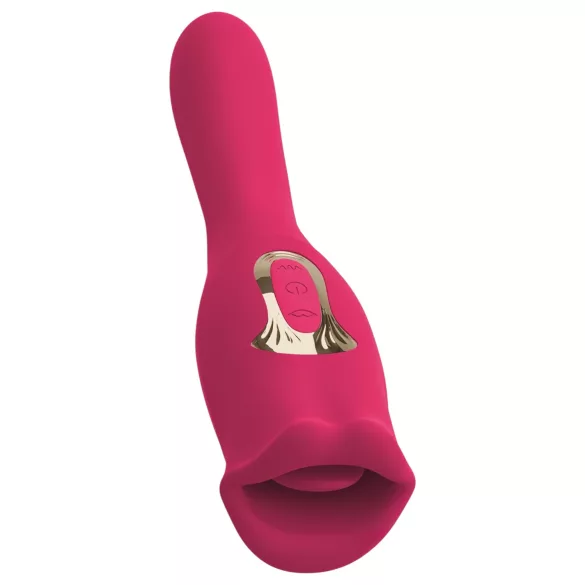You2Toys - Vibrador 2 em 1 com língua (rosa)