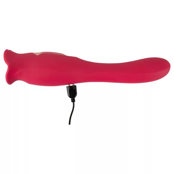 You2Toys - Vibrador 2 em 1 com língua (rosa)