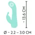 Cuties - vibrador estimulador coelho recarregável à prova d'água verde