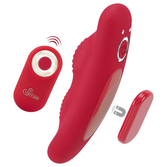 Smile - Vibrador de Calcinha com Controle Sem Fio e Rádio (Vermelho)