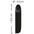 Smile - mini vibrador recarregável e à prova d'água (preto)