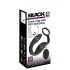Veludo Preto - Anel e Plug Vibratório (Preto)