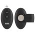 Veludo Preto - Anel e Plug Vibratório (Preto)