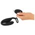 Veludo Preto - Anel e Plug Vibratório (Preto)