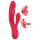Smile Thumping Rabbit - vibrador rabbit 3 motores recarregável - vermelho