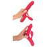 Coelhinho Vibrante Smile - vibrador recarregável com 3 motores (vermelho)