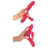 Smile Thumping Rabbit - vibrador rabbit 3 motores recarregável - vermelho