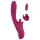 Javida - vibrador com língua e movimento de vai e vem - silicone roxo