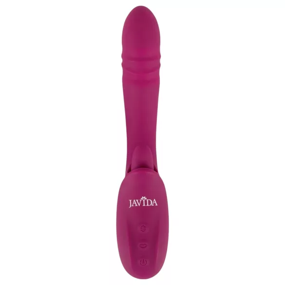 Javida - vibrador com língua e movimento de vai e vem - silicone roxo