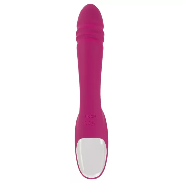 Javida - vibrador com língua e movimento de vai e vem - silicone roxo