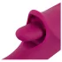Javida - vibrador com língua e movimento de vai e vem - silicone roxo