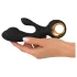 Eternal - vibrador com estimulador de clitóris inflável - silicone preto
